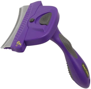 I Tried the Hertzko Self-Cleaning Deshedding Comb for My Dog's